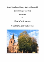 Poutní mše svatá - kostel Charvatce