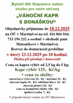 Vánoční kapr s donáškou 