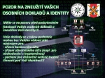 Zneužití dokladů a identity 